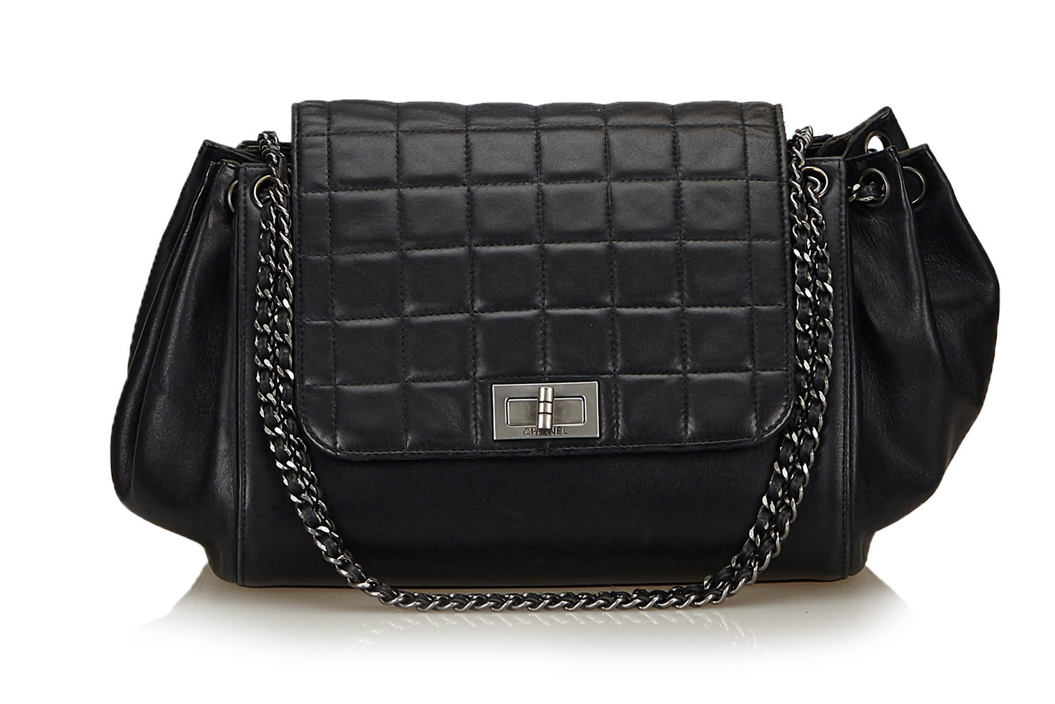 Chanel Black Quilted Leather Mix Reissue Accordion Flap at Jill's  Consignment