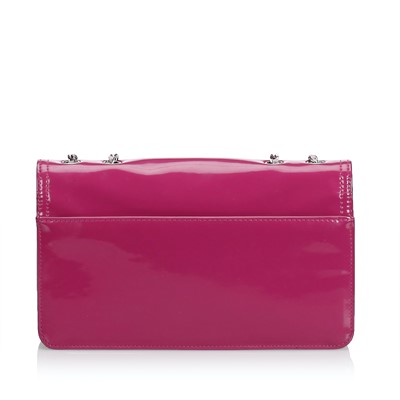 Lot 339 - Chanel Pink Patent Lipstick Flap Bag