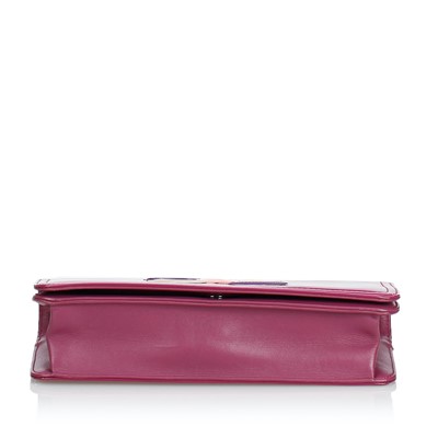 Lot 339 - Chanel Pink Patent Lipstick Flap Bag