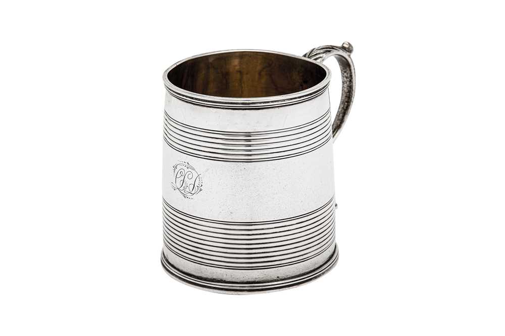 Lot 442 - A George IV sterling silver mug, London 1829 by Charles Fox II