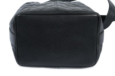 Lot 397 - Chanel Vintage Black Caviar Bucket Bag