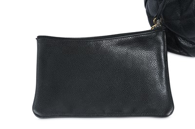 Lot 397 - Chanel Vintage Black Caviar Bucket Bag