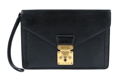 Lot 396 - Louis Vuitton Black Epi Clutch