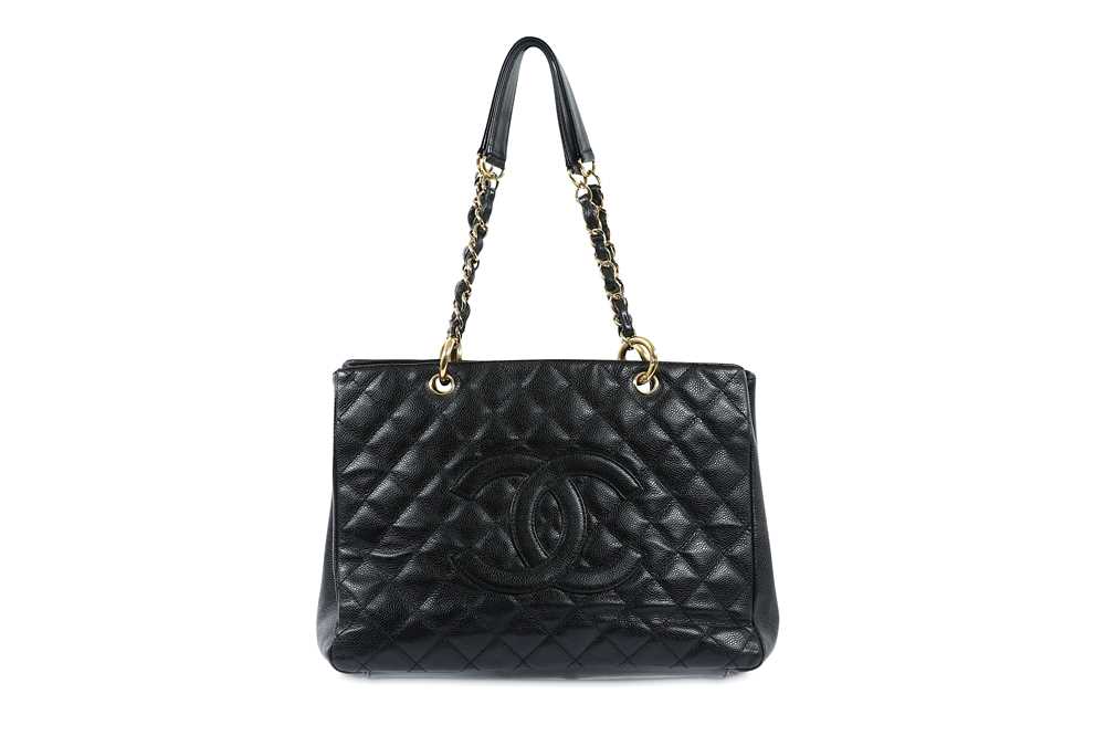 Chanel Classic Grand Shopping Tote GST in Black Caviar with Silver Hardware  - SOLD