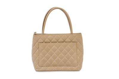 Lot 214 - Chanel Beige Medallion Tote Bag