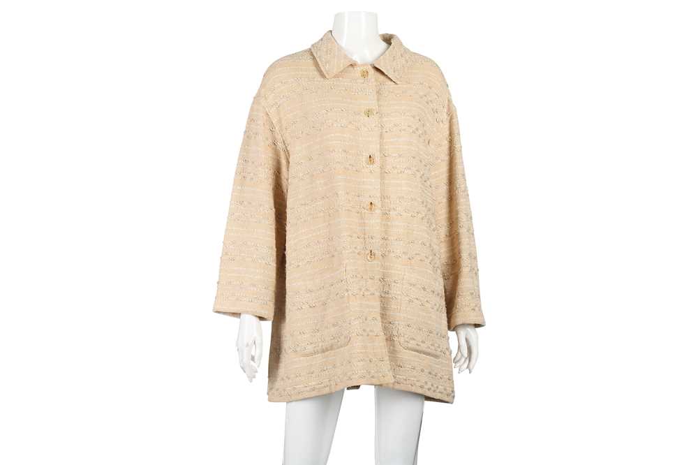 Lot 152 - Chanel Apricot Jacket - Size 38