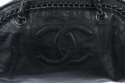 Lot 440 - Chanel Black Luxe Ligne Bowler Bag