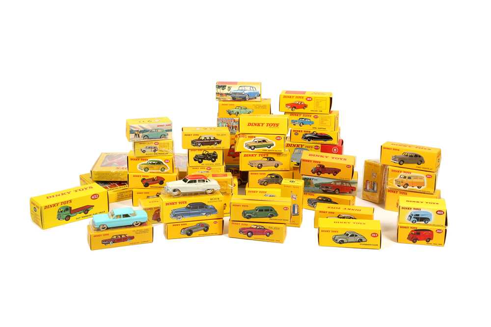 Lot 585 - A large collection of boxed modern reproduction Dinky toys