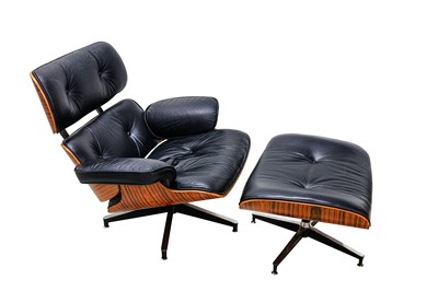 Lot 341 - AFTER CHARLES AND RAY EAMES; An Eames lounge...