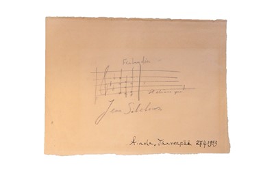 Lot 337 - Sibelius (Jean)