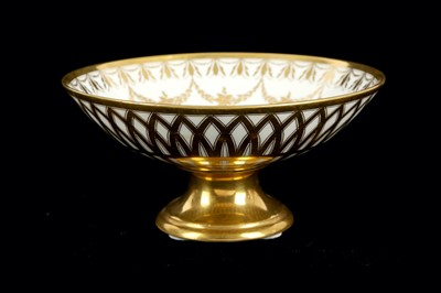 Lot 175 - A 19th Century Paris porcelain pedestal bowl,...