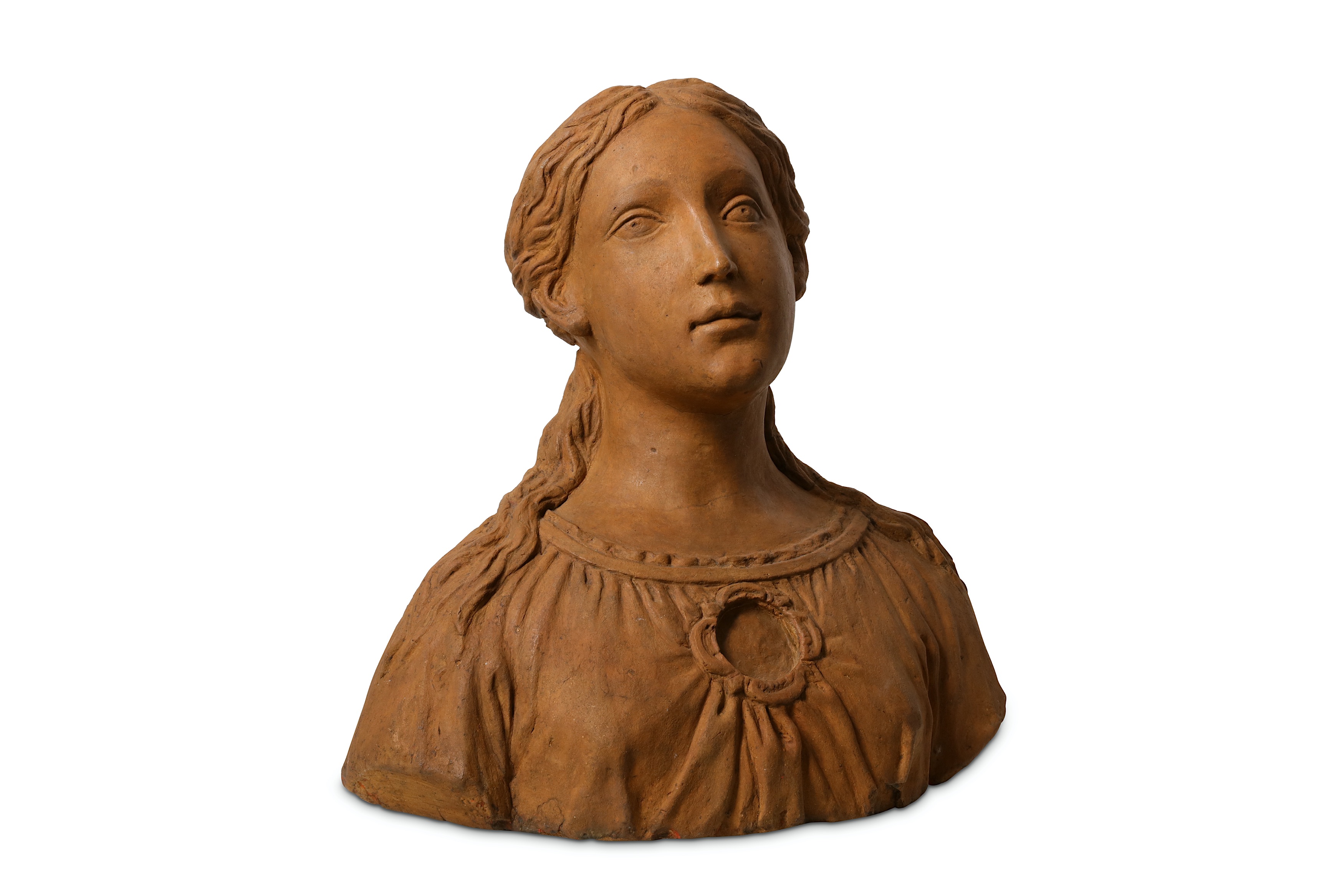 Lot 40 AN ITALIAN RENAISSANCE TERRACOTTA RELIQUARY