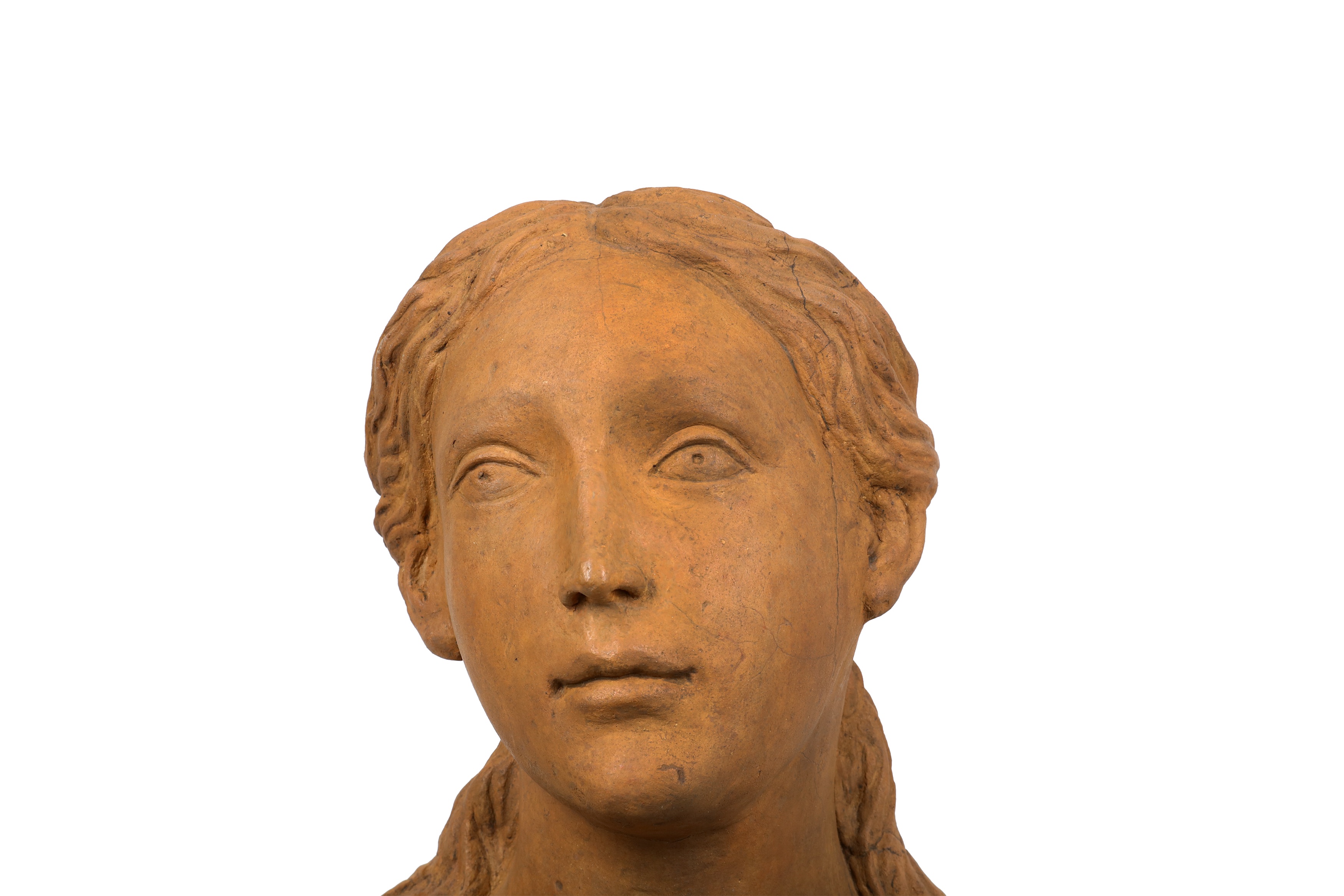 Lot 40 - AN ITALIAN RENAISSANCE TERRACOTTA RELIQUARY