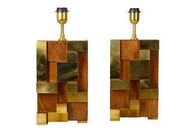 Lot 41 - A pair of table lamps, 1970s