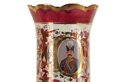 Lot 193 - A late 19th century Bohemian ruby glass...