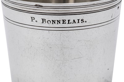 Lot 261 - A Louis XV French mid-18th century silver beaker, Paris 1766 by Claude-Nicholas Delanoy (reg. 10th Dec 1766)
