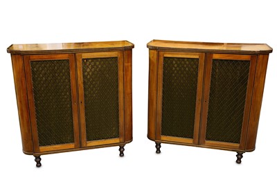 Lot 283 - A pair of 19th Century mahogany and line...