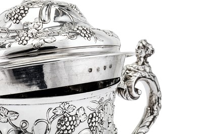 Lot 578 - A fine early George III sterling silver twin handled cup and cover, London 1760 by Charles Wright and Thomas Whipham