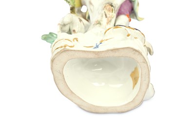 Lot 151 - A pair of Meissen figures, a shepherd and...