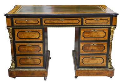 Lot 239 - A VICTORIAN BURR WALNUT, OLIVEWOOD AND...