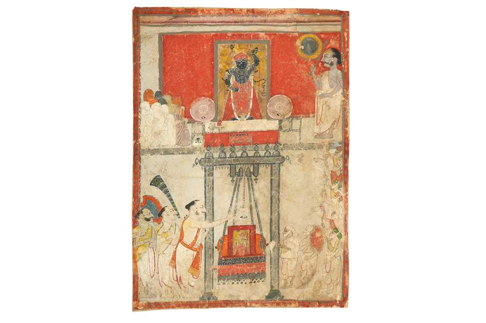 Lot 11 - A TEMPLE PUJA TO SRI NATH JI PROPERTY OF THE LATE BRUNO CARUSO (1927 - 2018) COLLECTION