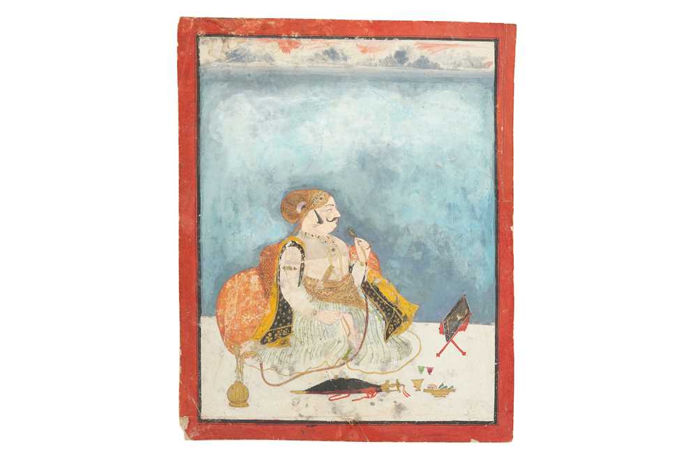 Lot 15 - A NOBLEMAN SMOKING A HUQQA PROPERTY OF THE LATE BRUNO CARUSO (1927 - 2018) COLLECTION