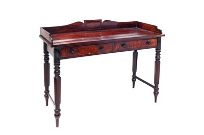 Lot 264 - A George IV mahogany writing table circa 1825,...