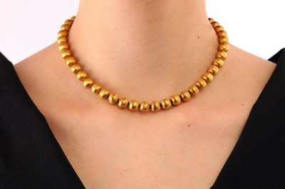 Lot 103 - A fancy-link necklace