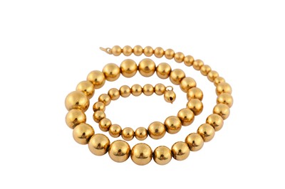 Lot 27 - A spherical-link necklace