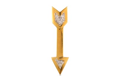 Lot 60 - A diamond-set arrow brooch, 1978
