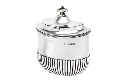 Lot 450 - A Victorian sterling silver tea caddy, London 1887 by Francis Boone Thomas