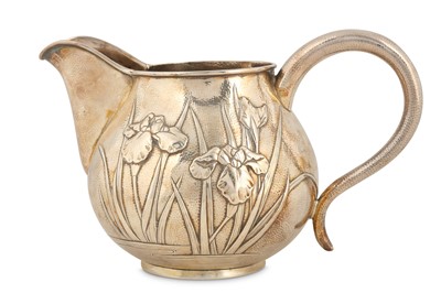 Lot 690 - A JAPANESE EXPORT SILVER JUG.