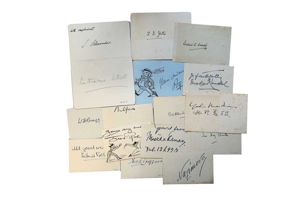 Lot 36 - Autograph Collection.- Miscellaneous