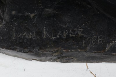Lot 283 - IVAN KLAPEZ (CROATIAN b.1961): A LARGE BRONZE...