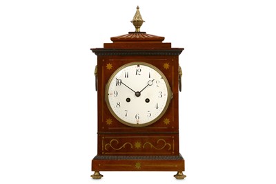 Lot 219 - A 19th century mahogany and brass mounted bracket/table
clock