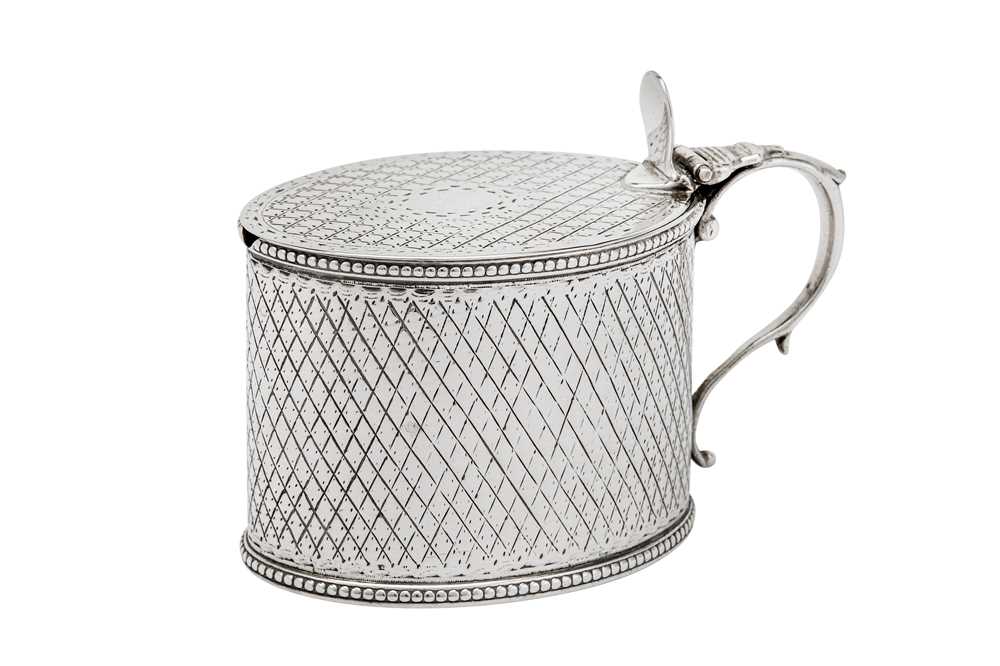 Lot 441 - A George III sterling silver mustard pot, London 1784 by Robert Hennell I