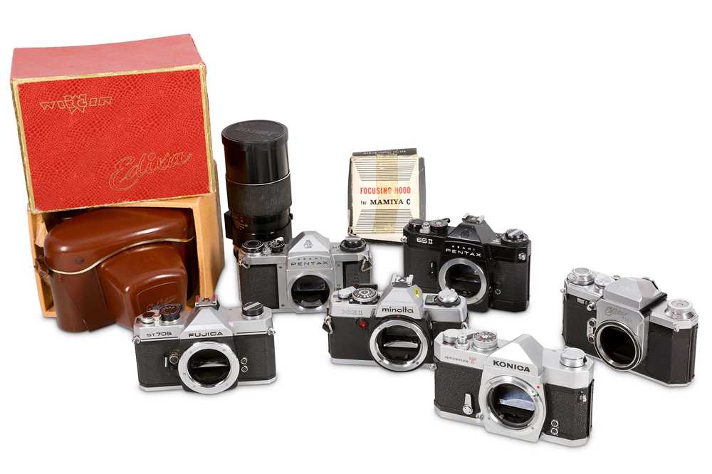 Lot 755 - A Selection of SLR Cameras