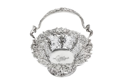 Lot 577 - Ernest, Duke of Cumberland - A large George II sterling silver basket, London 1759 by WilliamTuite