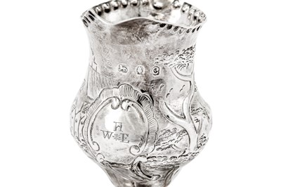 Lot 437 - A George III sterling silver cream jug, London 1778 possibly by George Smith I