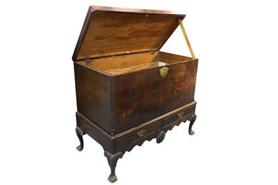 Lot 276 - A George III Irish mahogany blanket chest on stand