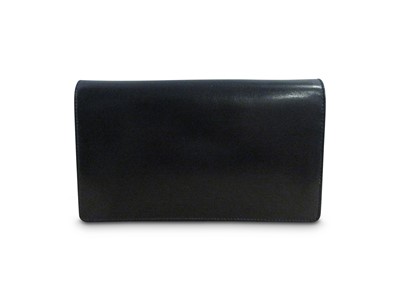 Lot 132 - Asprey Navy Leather Clutch