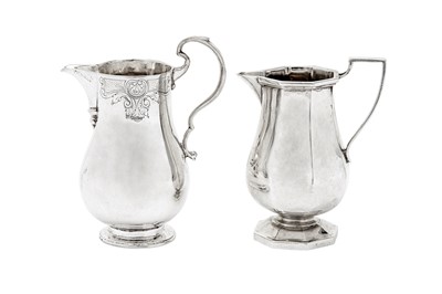 Lot 428 - Two George V sterling silver cream jugs, one Birmingham 1930 William Greenwood & Sons