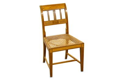 Lot 356 - Two 19th Century Danish walnut dining chairs,...