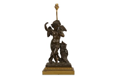 Lot 102 - A MID 19TH CENTURY FRENCH BRONZE FIGURE OF...