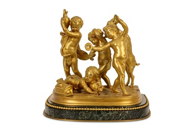 Lot 101 - A FINE LATE 19TH CENTURY FRENCH GILT BRONZE...