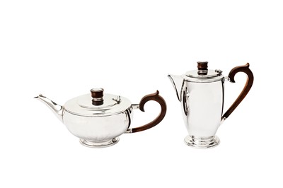 Lot 477 - A George VI sterling silver four-piece tea service, London 1939 by Hamilton & Co of Calcutta