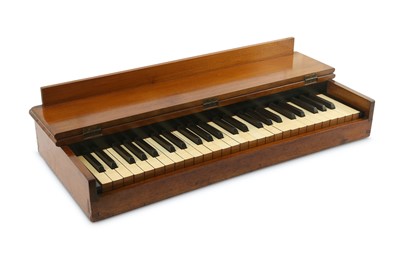 Lot 398 - A Victorian practice piano, four octave...