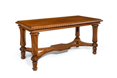 Lot 525 - A FINE MAHOGANY CENTRE TABLE BY JOHNSTONE JUPE & CO. FROM CLUMBER PARK