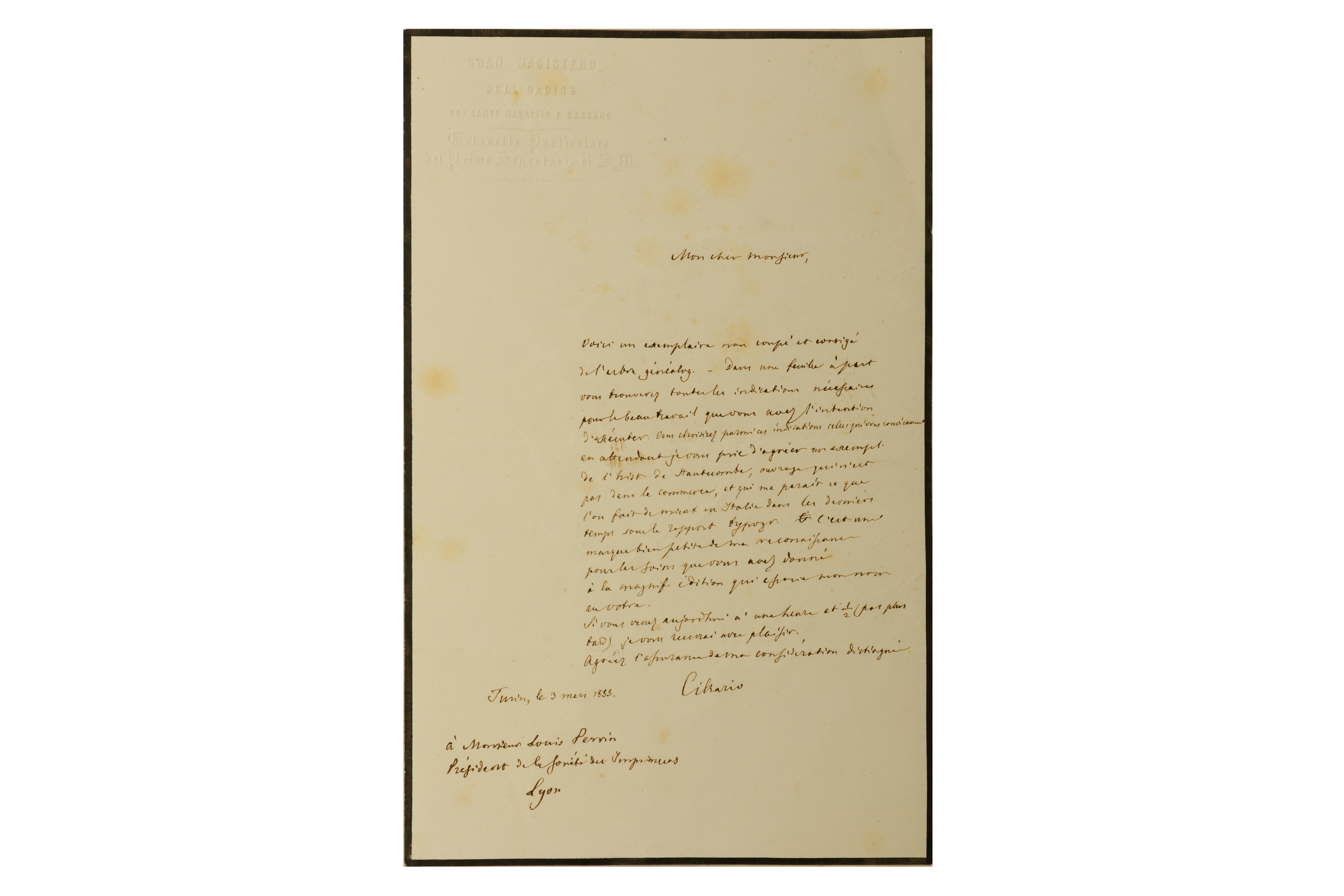 Lot 20 Cibrario (Luigi)