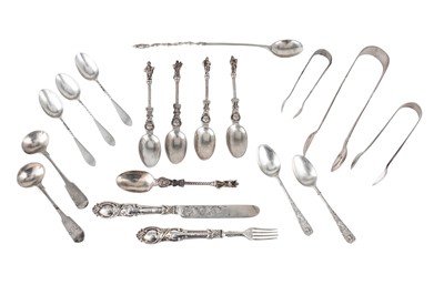 Lot 108 - A mixed selection of sterling and 800 standard...